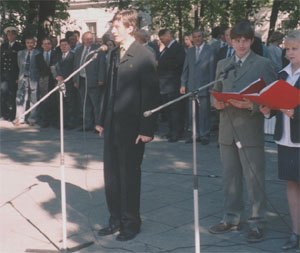 Выступление Павла перед первокурсниками 1 сентября 2003 года