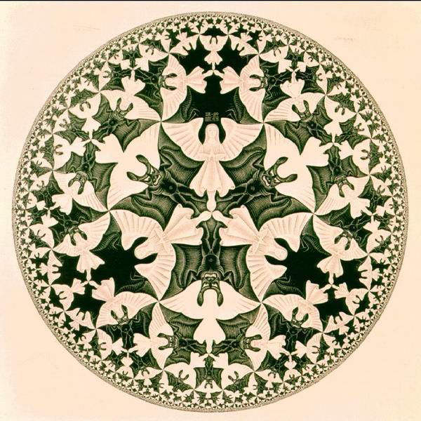 Escher: Circle Limit IV (Heaven and Hell)