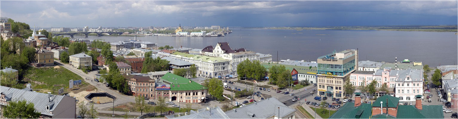 Панорама (вид на стрелку от кремля)