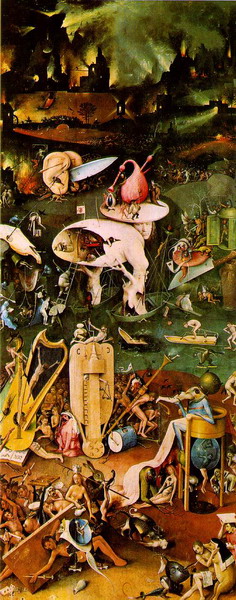 Bosch: The Garden of Earthly Delights (right panel): Hell