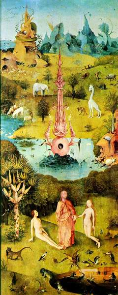 Bosch: The Garden of Earthly Delights (left panel): Paradise